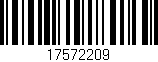 Código de barras (EAN, GTIN, SKU, ISBN): '17572209'