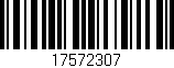 Código de barras (EAN, GTIN, SKU, ISBN): '17572307'