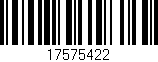 Código de barras (EAN, GTIN, SKU, ISBN): '17575422'