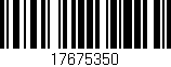 Código de barras (EAN, GTIN, SKU, ISBN): '17675350'