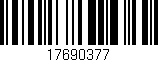 Código de barras (EAN, GTIN, SKU, ISBN): '17690377'
