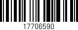 Código de barras (EAN, GTIN, SKU, ISBN): '17706590'