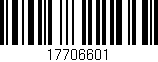 Código de barras (EAN, GTIN, SKU, ISBN): '17706601'