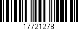 Código de barras (EAN, GTIN, SKU, ISBN): '17721278'