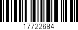 Código de barras (EAN, GTIN, SKU, ISBN): '17722684'