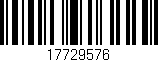 Código de barras (EAN, GTIN, SKU, ISBN): '17729576'