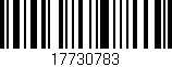 Código de barras (EAN, GTIN, SKU, ISBN): '17730783'