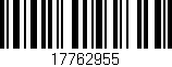 Código de barras (EAN, GTIN, SKU, ISBN): '17762955'