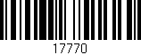Código de barras (EAN, GTIN, SKU, ISBN): '17770'