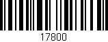 Código de barras (EAN, GTIN, SKU, ISBN): '17800'