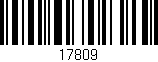 Código de barras (EAN, GTIN, SKU, ISBN): '17809'