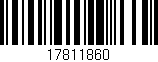 Código de barras (EAN, GTIN, SKU, ISBN): '17811860'