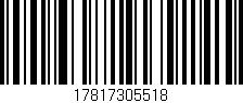 Código de barras (EAN, GTIN, SKU, ISBN): '17817305518'