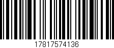 Código de barras (EAN, GTIN, SKU, ISBN): '17817574136'