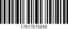 Código de barras (EAN, GTIN, SKU, ISBN): '17817615846'