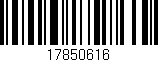 Código de barras (EAN, GTIN, SKU, ISBN): '17850616'