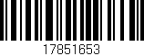 Código de barras (EAN, GTIN, SKU, ISBN): '17851653'