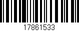 Código de barras (EAN, GTIN, SKU, ISBN): '17861533'