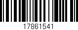 Código de barras (EAN, GTIN, SKU, ISBN): '17861541'