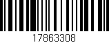 Código de barras (EAN, GTIN, SKU, ISBN): '17863308'