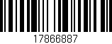 Código de barras (EAN, GTIN, SKU, ISBN): '17866887'