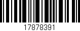 Código de barras (EAN, GTIN, SKU, ISBN): '17878391'