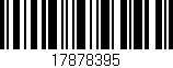 Código de barras (EAN, GTIN, SKU, ISBN): '17878395'