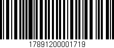 Código de barras (EAN, GTIN, SKU, ISBN): '17891200001719'