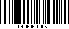Código de barras (EAN, GTIN, SKU, ISBN): '17896354900598'