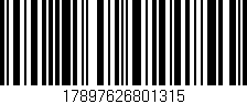 Código de barras (EAN, GTIN, SKU, ISBN): '17897626801315'