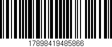 Código de barras (EAN, GTIN, SKU, ISBN): '17898419485866'