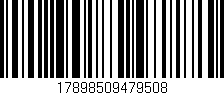 Código de barras (EAN, GTIN, SKU, ISBN): '17898509479508'