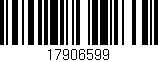 Código de barras (EAN, GTIN, SKU, ISBN): '17906599'