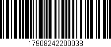 Código de barras (EAN, GTIN, SKU, ISBN): '17908242200038'