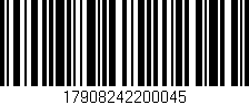 Código de barras (EAN, GTIN, SKU, ISBN): '17908242200045'