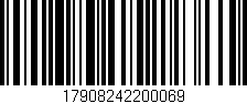 Código de barras (EAN, GTIN, SKU, ISBN): '17908242200069'