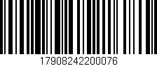 Código de barras (EAN, GTIN, SKU, ISBN): '17908242200076'