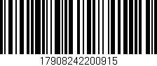 Código de barras (EAN, GTIN, SKU, ISBN): '17908242200915'