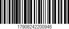 Código de barras (EAN, GTIN, SKU, ISBN): '17908242200946'