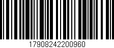 Código de barras (EAN, GTIN, SKU, ISBN): '17908242200960'