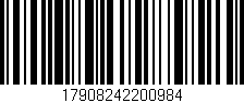Código de barras (EAN, GTIN, SKU, ISBN): '17908242200984'