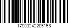 Código de barras (EAN, GTIN, SKU, ISBN): '17908242205156'