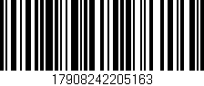 Código de barras (EAN, GTIN, SKU, ISBN): '17908242205163'