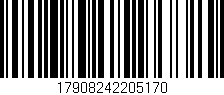 Código de barras (EAN, GTIN, SKU, ISBN): '17908242205170'