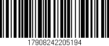 Código de barras (EAN, GTIN, SKU, ISBN): '17908242205194'