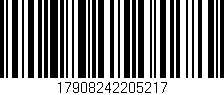 Código de barras (EAN, GTIN, SKU, ISBN): '17908242205217'