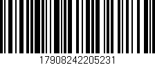 Código de barras (EAN, GTIN, SKU, ISBN): '17908242205231'