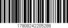 Código de barras (EAN, GTIN, SKU, ISBN): '17908242205286'