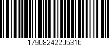 Código de barras (EAN, GTIN, SKU, ISBN): '17908242205316'