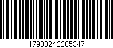 Código de barras (EAN, GTIN, SKU, ISBN): '17908242205347'
